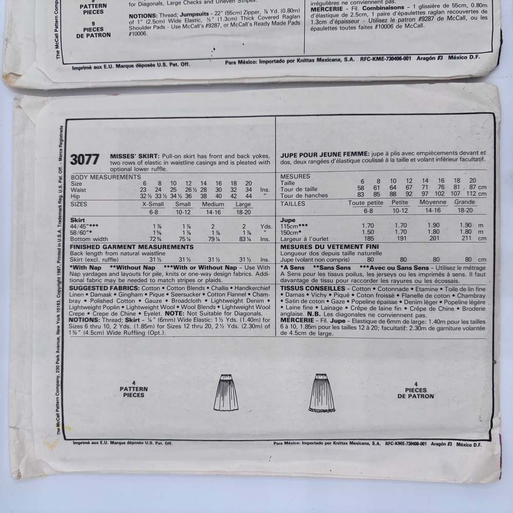 UNCUT Lot of 5 Vintage McCalls Butterick Sewing Patterns 80s 90s Jumpsuit Dress - Picture 5 of 16